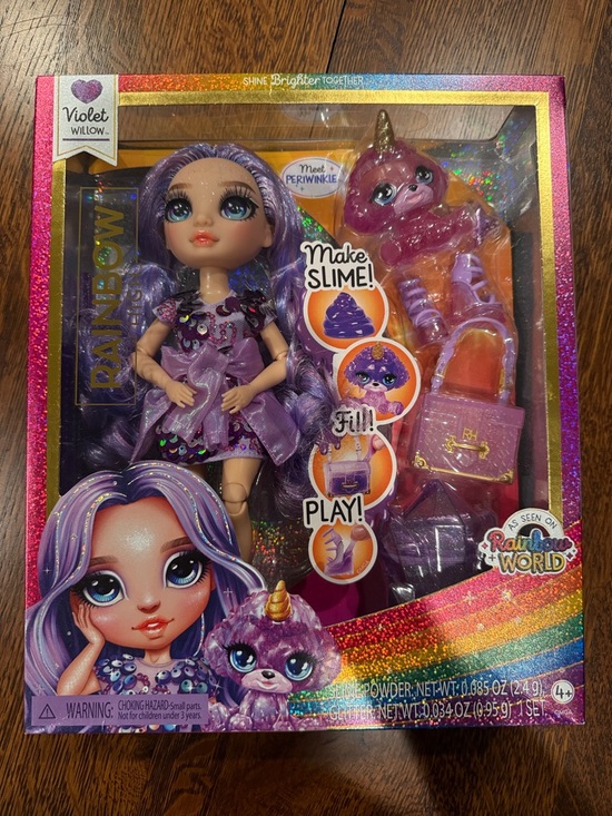 Rainbow High Other - Rainbow High Violet Doll with Purple Outfit and Pet